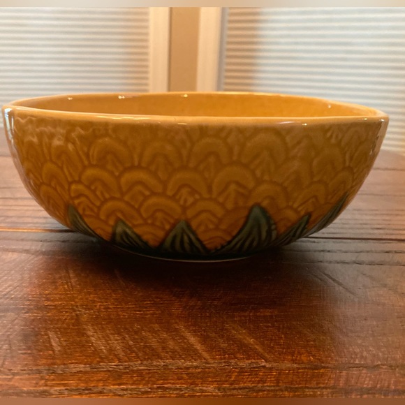 Pineapple Salad Bowl, Large Ceramic Pineapple Bowl, Pineapple Decor - Picture 3 of 15